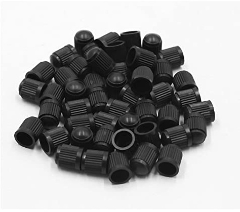 sourcingmap 50pcs Car Tyre Valve Stem Caps Covers 8mm Universal for Car Truck