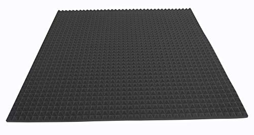 Pyramiden Schaumstoff Akustikschaumstoff Raum Akustik Schall Dämmung Schutz Anthrazit/Schwarz ca. 98,5 x 100 x 3 cm