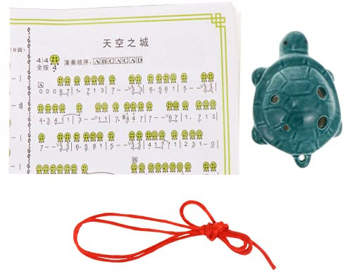 MILISTEN 1 Satz 6-loch-okarina Flötenspielzeug Für Kinder Keramik Musik Requisiten Ocarina Instrument Schildkröte Geschenke Okarinaflöte Aus Porzellan Tier Weißes Porzellan Skulptur Student
