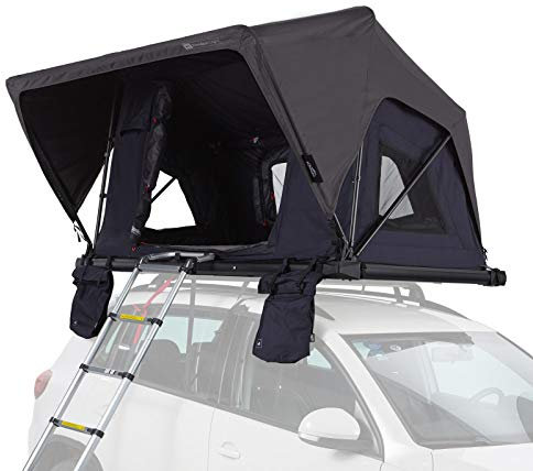 Qeedo Freedom Light 140 Dachzelt für 2 Personen (225 x 135 x 28cm), extra leichtes Autodachzelt mit Softcover