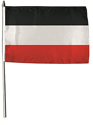 U24 Flagge Fahne Stockflagge Kaiserreich Deutsches Reich Jemen 30 x 45 cm Stockfahne 3er Pack