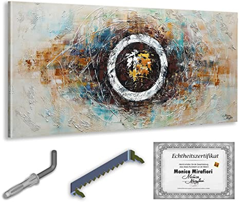 Monica Mirafiori I 100% HANDGEMALT I Gemälde Desire 140x70cm | Gemälde Handgemalt | Acrylgemälde | Sehr Großes Acrylbild I Moderne Kunst I Kunstbilder