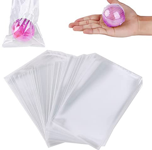 200 Stück Schrumpffolienbeutel YUTOU 10 * 16cm Wasserdicht POF Hitze schrumpfen Taschen Transparent Schrumpffolie Beutel Shrink Wrap Taschen für Seifen Badebomben Kerzen kleine Geschenkverpackungen
