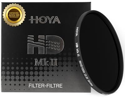HOYA 58mm ND Filter HD Mk II IRND1000 – 10-Stop Light Reduction Neutral Density Filter with Black Aluminum Slim Frame, ACCU-ND Infrared Blocking, Water & Oil Repellent Multi-Coated Optical Glass