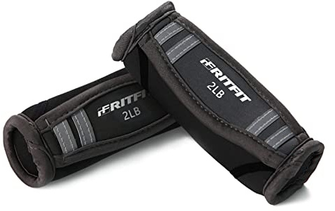 RitFit Soft Hand Weights Set - 0.5/0.75/1/1.5/2 LBS (1 Pair) Walking Dumbbell for Women & Men with Reflective Straps - Jogging, Running, Physical Therapy, Aerobics - Pink Orange Blue Grey Black