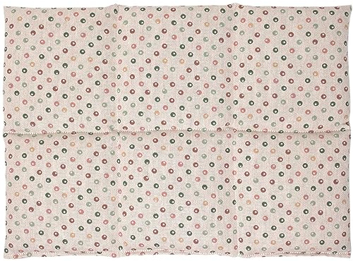 Coussin aux pépins de raisins 40x30-6 compartiments - pois multicolores- Coton Bio - Coussin thermique - Coussin aux graines