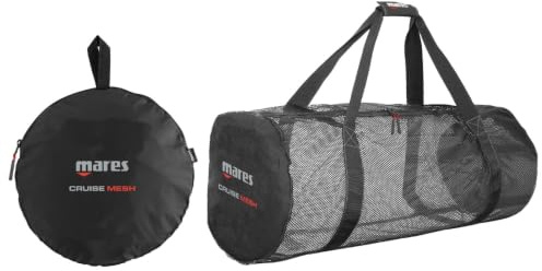 Mares Cruise Mesh - 108L Faltbare Heavy Duty Mesh Tauch- und Schnorchel Tasche Schnellwasserabfluss Velcro 95x38x38 cm/108,5 Litre