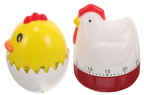 PRETYZOOM 2pcs Cartoon Shaped Kitchen Mechanical Timer Cooking Timer Reminder for Baking