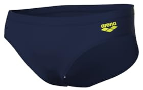 ARENA Bañador Slip Feel para Hombre Wake, Navy-Soft Green, 90
