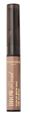 Bourjois Brow Reveal Push-Up Augenbrauenwachs 02 Blonde Langer Halt für vollere und modellierte Augenbrauen Weiche Textur 3 in 1 Applikator Laminierung Effekt 24h Halt