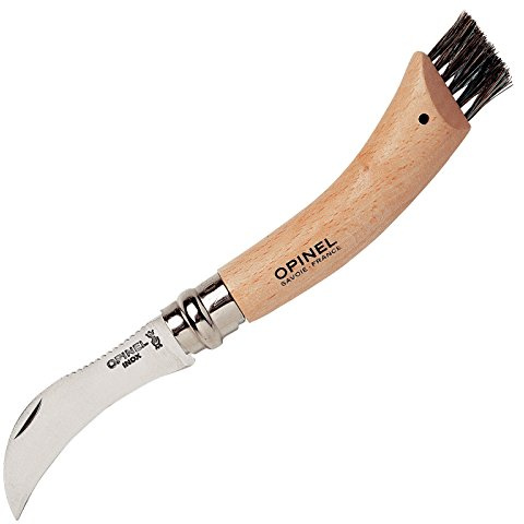 Opinel Pilzmesser Buchenholz Taschenmesser Pilze Bürste Schwammerl Klapp Messer