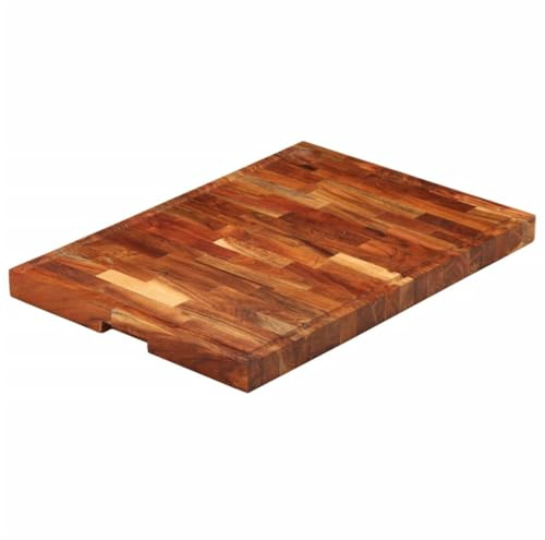 vidaXL Tabla de Cortar Madera Maciza de Acacia 60x42x4 cm, Tabla de Cortar de Madera, Tabla de Corte, Tabla para Servir, Tabla de Corte de Madera