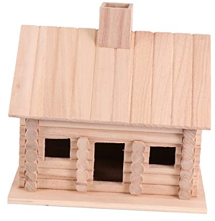 Gogogmee Delicate Wooden Bird Nest for Outdoor Use Creative Garden Decoration for Birds Like Canaries and Sparrows Sturdy Base for Easy Mounting Natural Wood Color