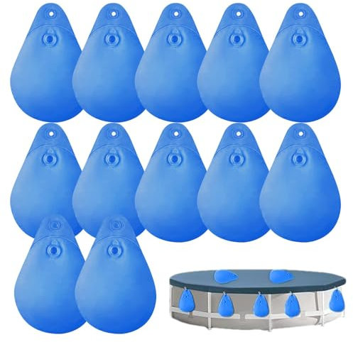 Wasserbeutel für Poolabdeckungen, Gewichte für Poolabdeckungen | 12X PVC-Schwimmbadabdeckungen, Wassersäcke, verdickt | Auslaufsichere, winddichte Wassergewichtstasche für in den Boden eingelassene Sc