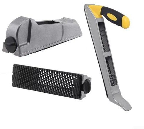 Edelstahl-Metall-Blockhobel für Holzbearbeitung, Handfeilenhobel mit rutschfestem Griff (A)