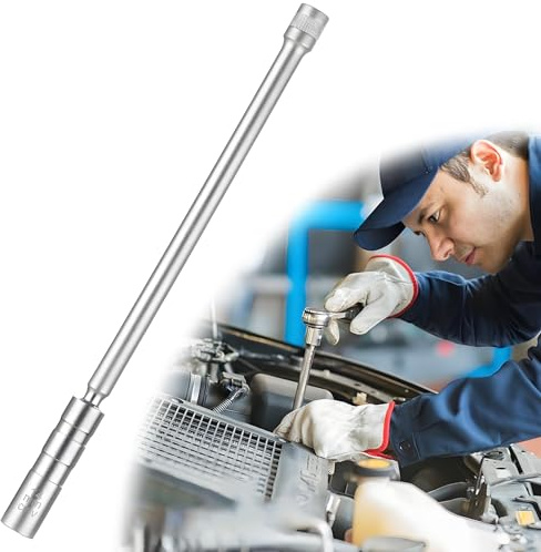 HIAHXC Zündkerzenschlüssel 14mm Magnet Zündkerzen Kerzenschlüssel 3/8-Zoll-Antrieb x 12“ Gesamt 12-Punkt Universal Auto Zündkerze Wechse (14mm)