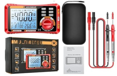 Multimètres numériques intelligents, capacité de tension de courant AC/DC, mesure professionnelle, outils de Test multimètre, 612(Black Pro)