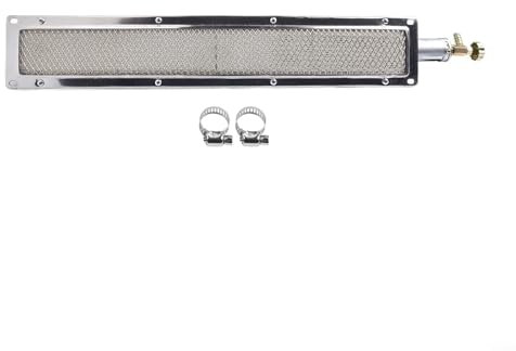 Quemador lateral de cerámica infrarrojo para parrilla de gas de barbacoa, calentador de metal, cocina al aire libre, catering, secado (53 x 9,5 cm)