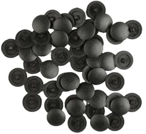 Bojueshaw 50pcs Plastic Screw Caps,Push-Fit Cross Head Screw Covers,Waterproof and Rustproof Screw Protectors for Furniture,Wardrobe,Cabinet Shelf