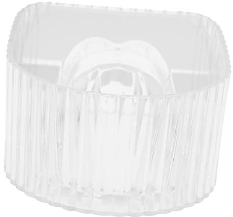 WRITWAA Cuenco De Remojo Para Uñas Transparente De Acrílico Para Manicura Salón y Hogar Duradero y Suave Para Quitar Esmalte y Suavizar Piel Muerta