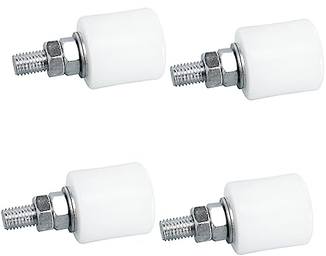 iplusmile 4pièces Lot De Poulies Nylon Pour Portail Coulissant Roulettes Pivotantes Robustes Et Durables Compatible Avec Portes Rail Et Meubles Guidage Précis Et Facile à Installer