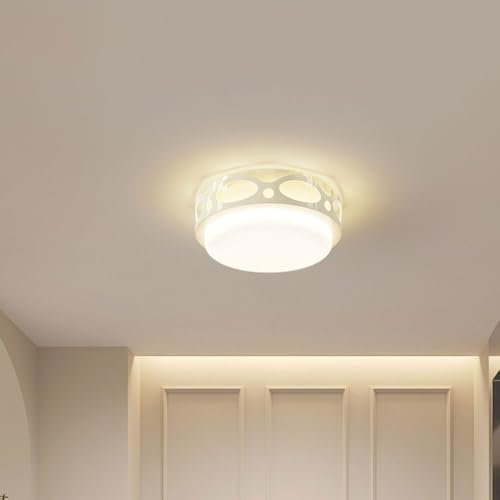 lamp Couloir moderne petits luminaires intérieurs LED monteuse monte à montée du milieu du siècle du milieu de lait blanc Porche Porche ronde Chandelier pour la salle de chambre à coucher de chambre à