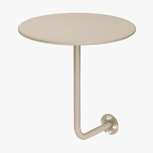 NZBZTUKUWP Wall Mounted Coffee Shop Small Round Table, Wall Mounted Table, Wall Mounted Coffee Table, Multiple Colors(Champagne)