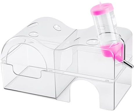 Sandbad Für Hamster - Transparente Sandbad-Behälter,Schüssel Lebensraum Dekoration Für Kleintierkäfig Zwerghamster Mäuse Meerschweinchen