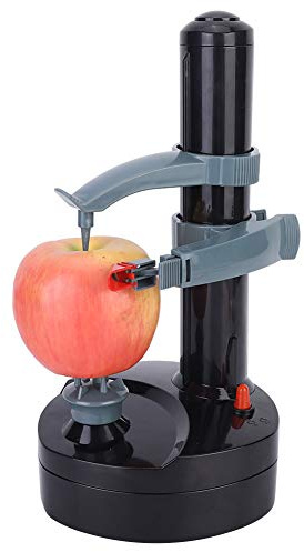 ZJchao Pelador Eléctrico Automático de Verduras y Frutas, Herramienta de Pelado de Cocina Giratoria Eléctrica, Peladores Multifuncionales para Manzanas, Patatas, Zanahorias, Tomates