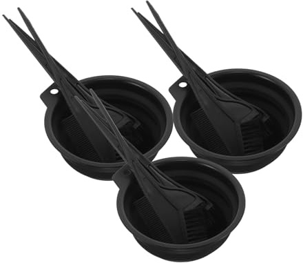 OATIPHO 3 Juegos Kit De Cabello Tinte Kit De Tinte Para El Cabello Herramientas Para Peluquería Black