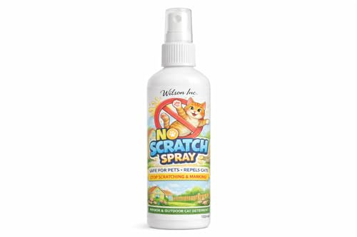 Wilson inc 100% Natural Cat Repellent Spray – Safe & Humane Outdoor Cat Deterrent for indoor and outdoor use (100ml)