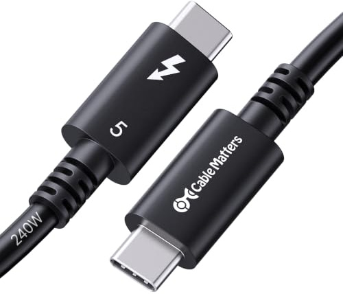 [Intel-certifierad] Cable Matters Thunderbolt 5-Kabel, 1,2 m