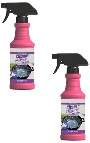 Grillreiniger Schaum 120ml, Hochleistungs-Grillreiniger-Spray für BBQ Grill Rost, Fettlöser mit Aktivschaum für Gasgrill Holzkohlegrill, Ofenreiniger für Backofen, streifenglanz ohne aggressive Chemik