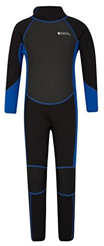 Mountain Warehouse Kinder-Neoprenanzug - 2,5mm, Kinder-Schwimmanzug mit LSF 50+, Wetsuit aus Neopren für Jungen und Mädchen, Flatlock-Nähte & Easy Glide Zip - Schwimmen Kohle 5-6 Jahre