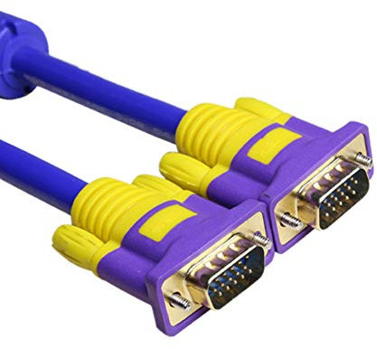 AKT Câble D'extension VGA HD 15 Broches Cordon de Câbles VGA Mâle à Mâle Noyau de Cuivre de Ligne de Fil pour Projecteur de Moniteur D'ordinateur de PC,3m