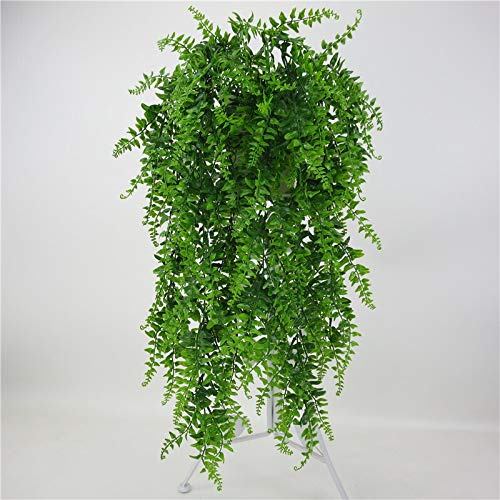 Dass Feuilles en Plastique Artificielle cep Tenture Feuilles Faux Plantes Vertes Ivy, for Le Salon de Jardin et décoration de Mariage Vert