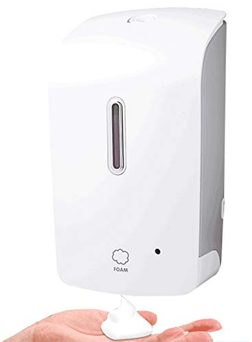 LTLWSH Dispenser Sapone Automatico, Dispenser Sapone Muro 1000ml Touchless Dispenser Gel Disinfettante Mani, Dosatore Sapone Liquido per Bagno Casa Ufficio Hotel,Foam Type