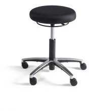 Arbeitsdrehhocker Hocker Arbeitsstuhl Büro Drehstuhl 450-610 x 430 x 430 mm Alu Fußkreuz