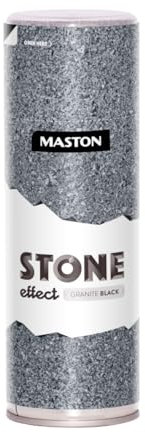 Maston Stone Effect Spray Paint 400 ml, Granite Grey