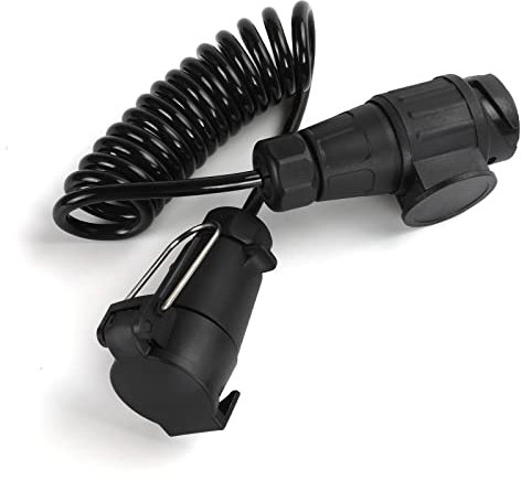 Qiping 1.2M Vorverkabelt Adapterkabel 13 auf 7 polig, 13 auf 7 poliger Anhängerstecker Verlängerung für KFZ Anhänger Systems