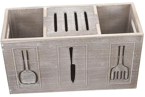VINTORKY Contenitore Per Stoviglie Da Cucina Scatola Organizer Per Stoviglie Da Banco Scomparti Organizzatore Per Posate