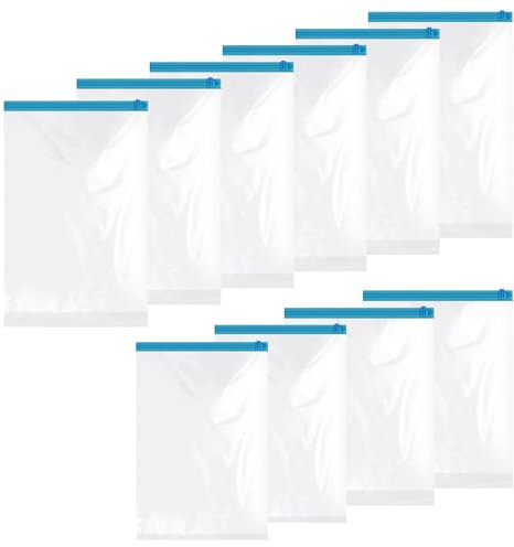 10 Stück Reise Kompressionsbeutel zum Einrollen,Vakuumbeutel für Kleidung,Drei verschiedene Größen,Kann zusammengerollt werden,kein Vakuum,geeignet für kurze Reisen zur Aufbewahrung von Kleidung.