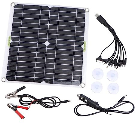 BESPORTBLE Monokristallines Solarstrompanel Solarzellenpanel Für Außenbereich Tragbares Design Effiziente Solarladeschaltung Umweltfreundliche Stromquelle