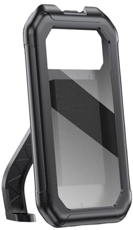 Support de téléphone pour moto,Support de téléphone portable pour moto, Support de téléphone portable rotatif à 360 degrés, Conception de boîtier de fenêtre arrière étanche, support de smartphone de m