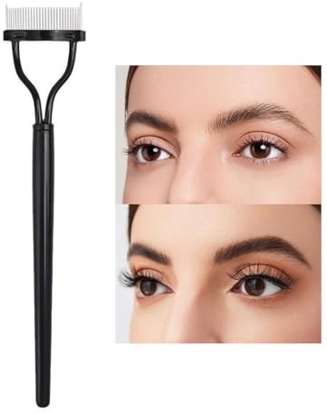 Yonuaret Separador de peine de pestañas,Separador de pestañas | Herramienta de pinceles cosméticos - Herramientas profesionales de maquillaje de ojos, aplicador de rímel portátil, herramienta