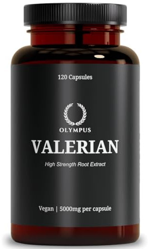 Lab Tested Valerian Root Capsules | 5000mg 120 Capsules | Extra Strong | One Night Stress & Anxiety Relief, Herbal Sleeping Tablets Supplement, Sleep Aids for Adults, Calm Deep Help Pills Best Healthy