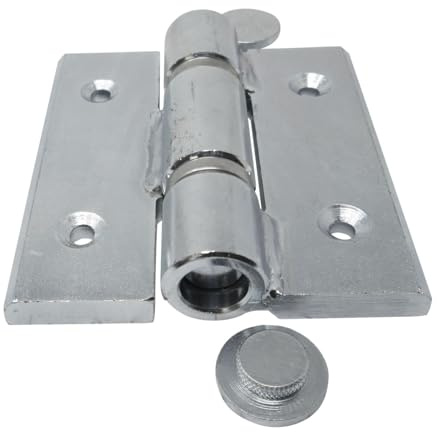 SOTOOLS Schwerlast-Flügelscharnier - 140 mm, teilbar, mit 2 Kugellagern | Aus Stahl, galvanisch verzinkt, inkl. Mittelbolzen, 2 Verschlusskappen und 2 Kugellagern.