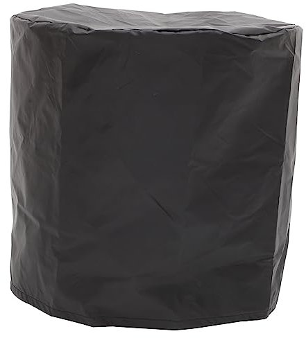 Veemoon Cubierta de muebles resistente a los rayos UV para muebles de jardín redondos: cubierta impermeable para mesas pequeñas y redondas y taburetes cubierta protectora en negro elegante duradero y