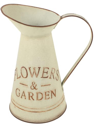Milisten Pot De Fleurs Vintage Métal Seau De Style Ferme pour Arrangement Floral Ornement Décoratif