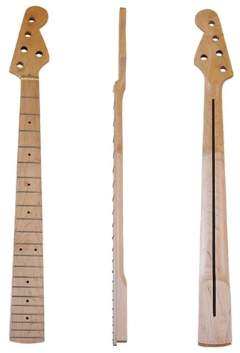 Gitarrenhals Ersatz 5 Saiter Bass Hals Ahorn Matt 21 Bund Gitarrenzubehör